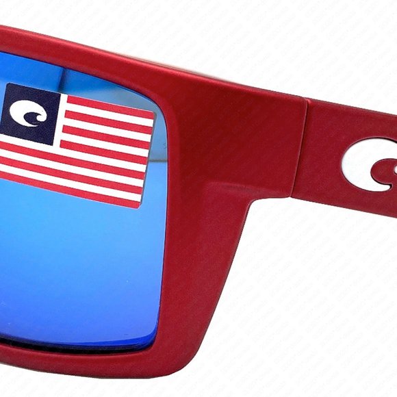 Costa Del Mar Reefton 580G Matte USA Red Mirror Polarized Sunglasses - Picture 7 of 10